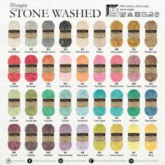 Scheepjes Stone Washed assortiment 5x50g - 36 kleuren - 1st