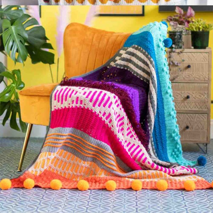 Mix and Match Modern Crochet Blankets: 100 patterned and textured stripes  for 1000s of unique throws: Crick, Esme: 9781446309858: : Books