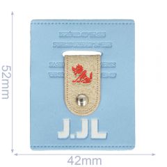Label J.JL 42x52mm blauw - 5st