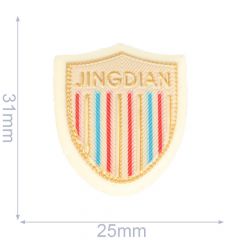 Label Jingdian 25x31mm wit-goud - 5st