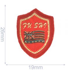 Label vlag 19x26mm rood - 5st