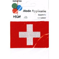 Applicatie Vlag Zwitserland - 5st