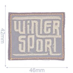 Applicatie Winter Sport grijs/zwart - 5st