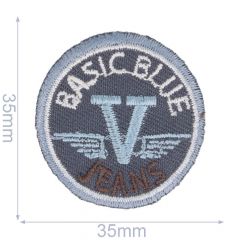 Applicatie BASIC BLUE in cirkel - 5st
