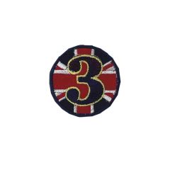 Applicatie Button 3 Britse vlag - 5st