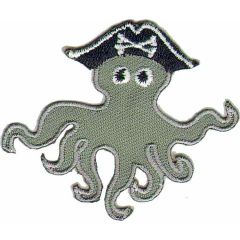 Applicatie Octopus inktvis piraat - 5st