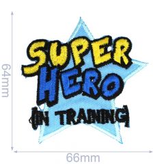 Applicatie Super hero in training ster - 5st