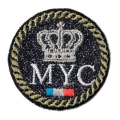 Applicatie MYC met kroon en gouden koord - 5st