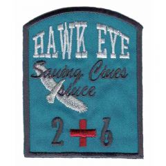 Applicatie Hawk Eye vierkant blauw - 5st