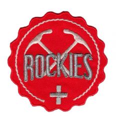 Applicatie Button Rockies rood - 5st