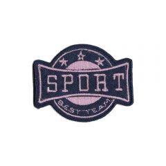 Applicatie Sport wapen roze - 5st