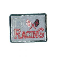 Applicatie Racing grijs - 5st