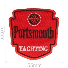 HKM Applicatie Portsmouth 55x57mm rood - 5st
