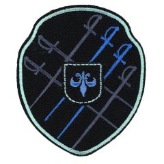 HKM Applicatie Wapenschild met gekruiste blauwe zwaarden - 5