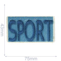 HKM Applicatie sport blauw - 5st