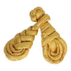 Chinese knoop vlecht klein 6,5cm goud - 12st
