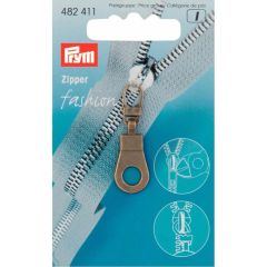Prym Ritsenschuiver ring oudmessing - 5st