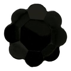 Knoop zwart bloem 20, 24, 28, 40