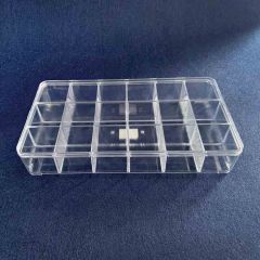 Hobbybox glashelder 18 vakjes - 1st