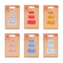 Opry Skai-leren labels made with love assortiment 6x3x3st