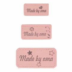 Opry Skai-leren labels made by oma - 5x3st