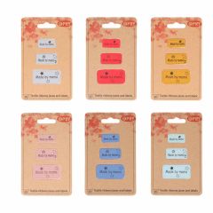 Opry Skai-leren labels made by mama assortiment 6x3x3st