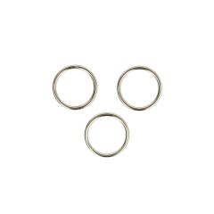 Opry Metalen ring 6-20mm nickel - 100st