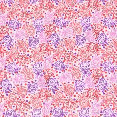 Tissu de Marie Stof rozen 1.50m - 10m