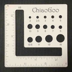 ChiaoGoo Naaldenmeter kunststof 7,5x7,5cm - 3st