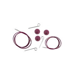 KnitPro Kabel 40-150cm paars - 1st