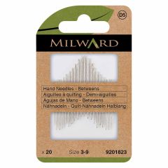 Milward Betweens quiltnaalden nr.3-9 - 5x20st