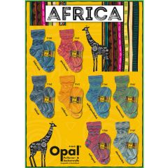 Opal Africa 4-draads 5x100g - 8 kleuren - 1st