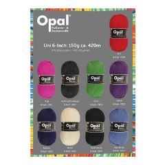 Opal Uni 6-draads 5x150g - 9 kleuren - 1st