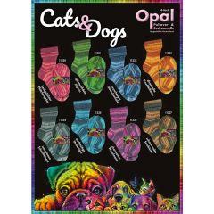 Opal Cats & Dogs 4-draads 5x100g - 8 kleuren - 1st