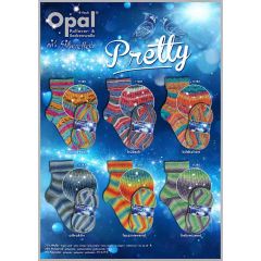 Opal Pretty 4-draads 5x100g - 6 kleuren - 1st