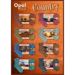 Opal Country 4-draads 5x100g - 8 kleuren - 1st