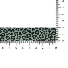 Oaki Doki Tricot biaisband luipaard print 20mm - 5x3m