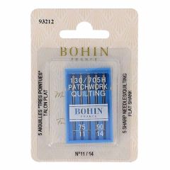 Bohin Machinenaalden patchwork quilten 75-90 - 5x5st