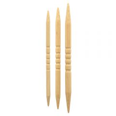 Seeknit Shirotake kabelnaalden met groeven bamboe - 1st
