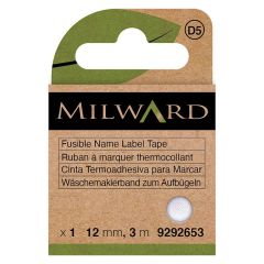 Milward Labelband opstrijkbaar 12mm - 5x3m